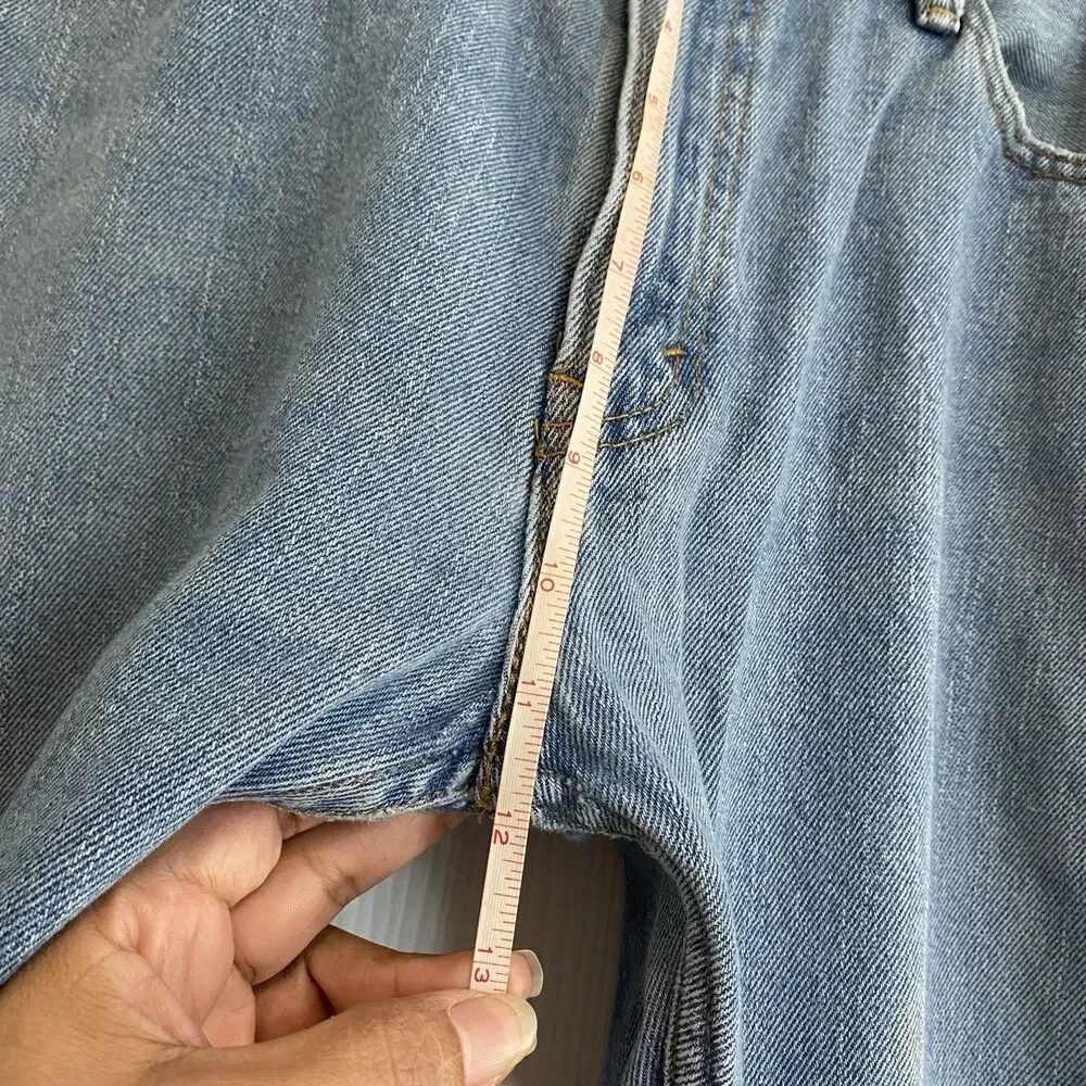 Levi's 505 Jeans Men's 36x32 Blue Straight Leg Denim Light Wash
